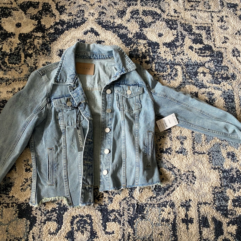 Blank up Jean jacket NWT
